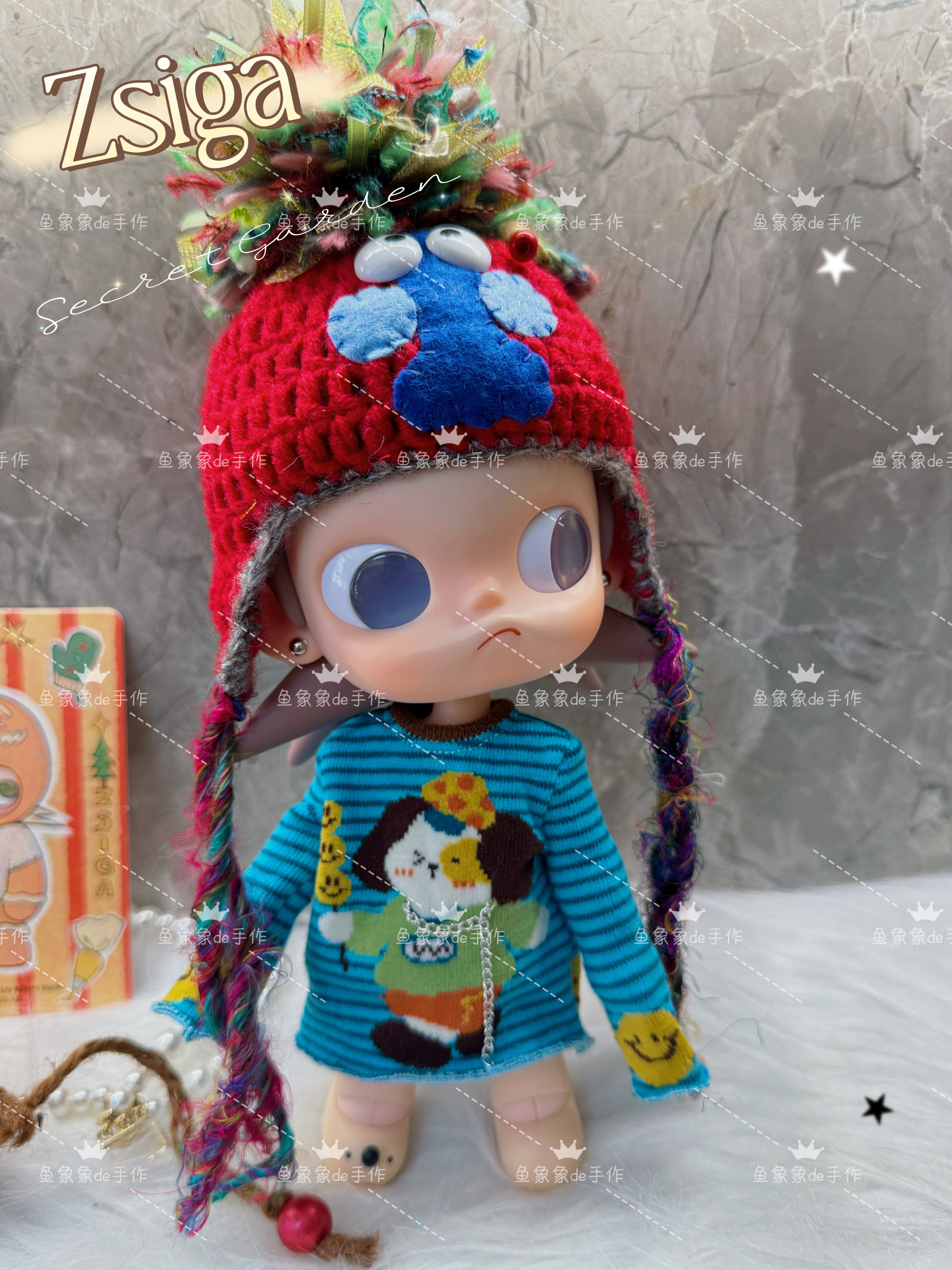 超萌Zsiga嘎子姐可动人偶娃衣穿搭配饰可爱表情包卡通球球帽子,淘宝优惠券,粉丝福利购,淘宝优惠卷