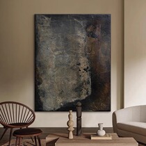 LGG Hand painted oil painting Quiet An Xuanguan Abstract Silence Wind Hung Painting Extreme Minimalist Living-room Art Superior Decorative Painting