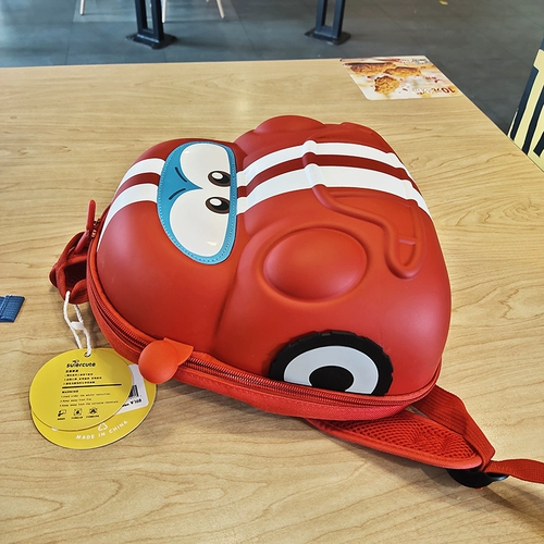 Милый красный мультяшный синий рюкзак для детского сада, 1-4 лет