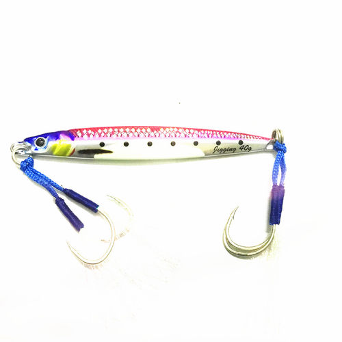 40g/10cm 60g/12cm 80g 海钓船钓鲅鱼UV夜光速沉铁板饵带鱼路亚饵 - 图3