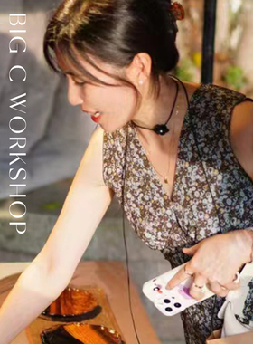 小羊皮珍珠茶花多种搭配毛衣链