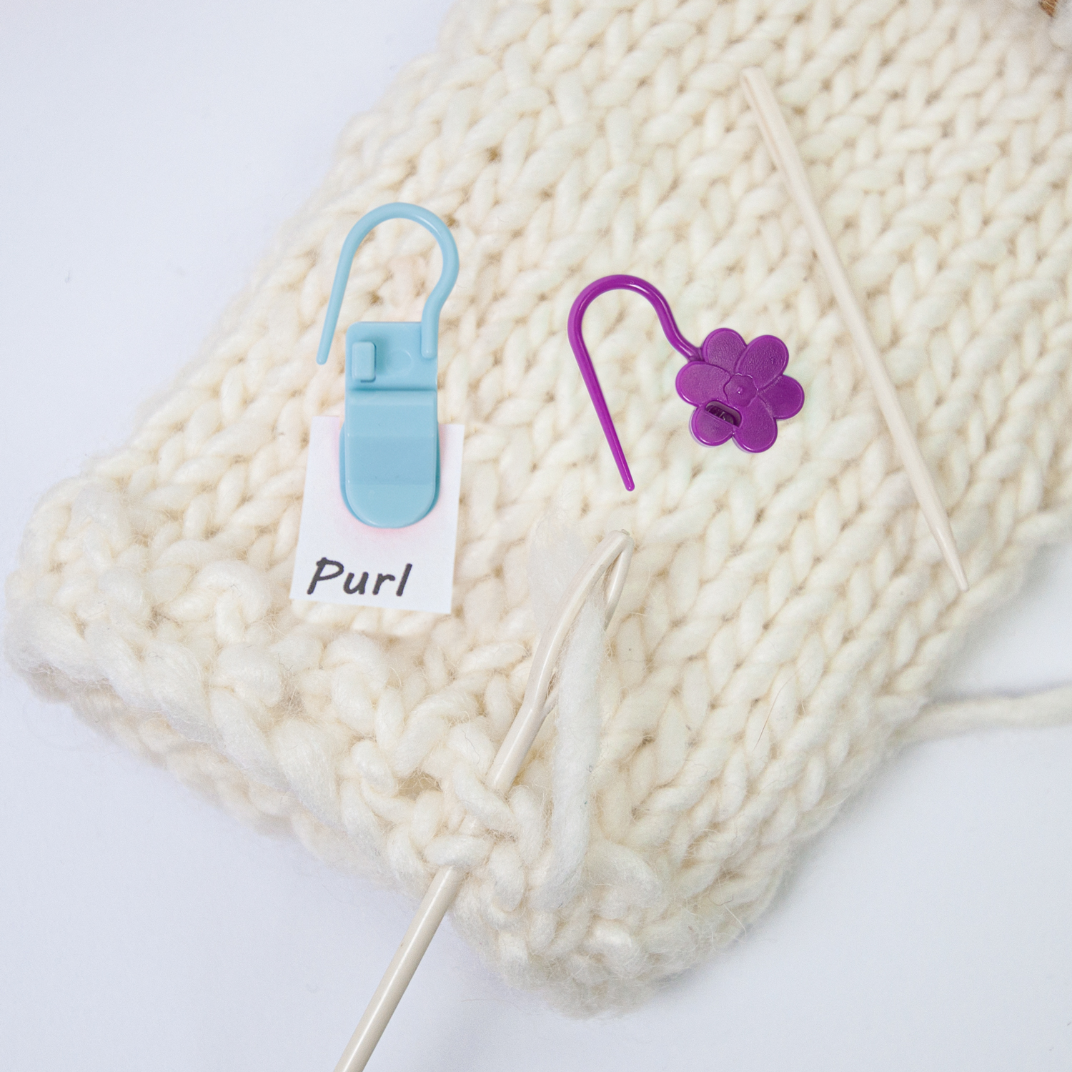 毛线编织钩针记号扣开口花朵别针记号扣钩针毛衣针diy配件工具 - 图1