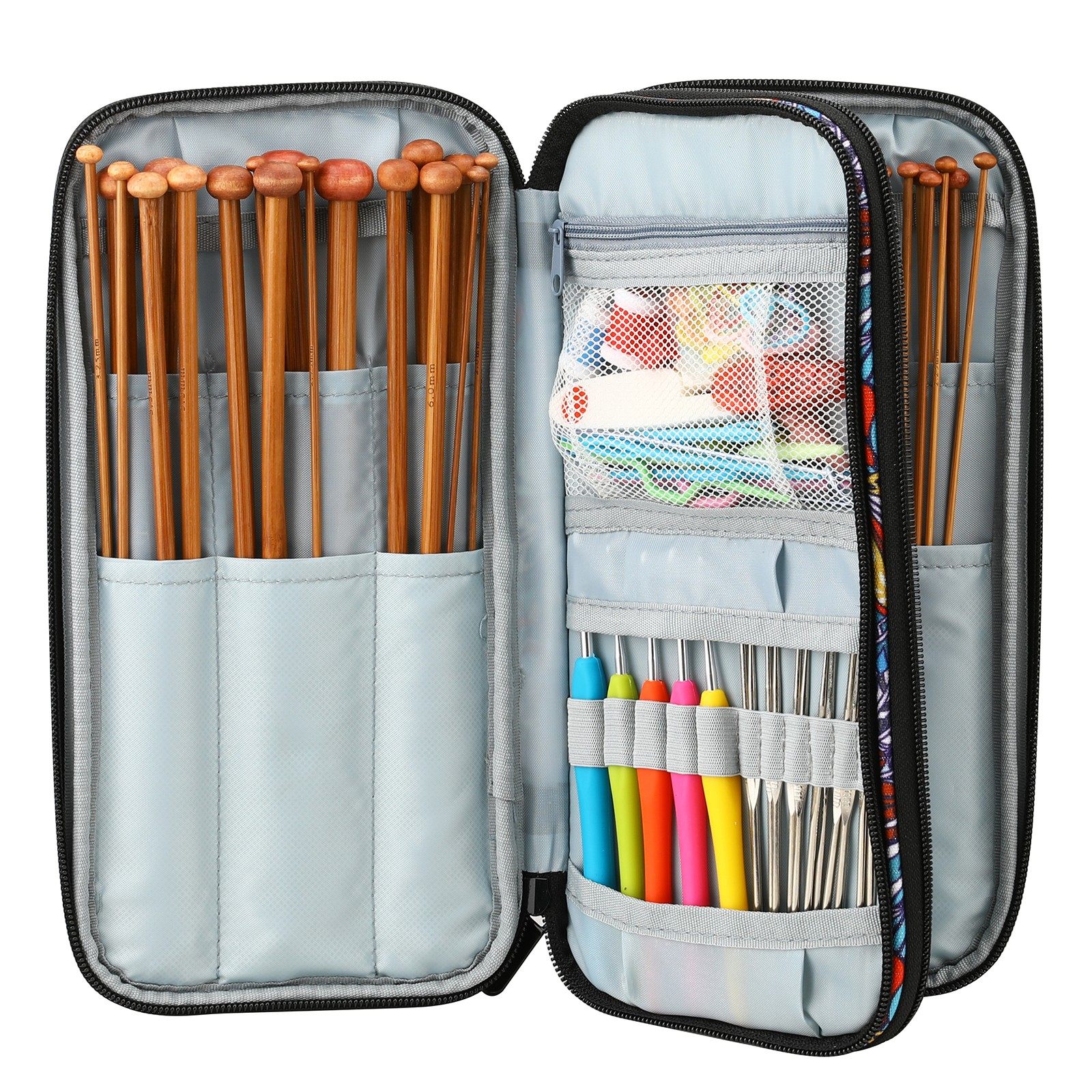 钩针棒针长款收纳包手工编织工具收纳袋环形针毛衣针整理袋整理包,淘宝优惠券,粉丝福利购,淘宝优惠卷