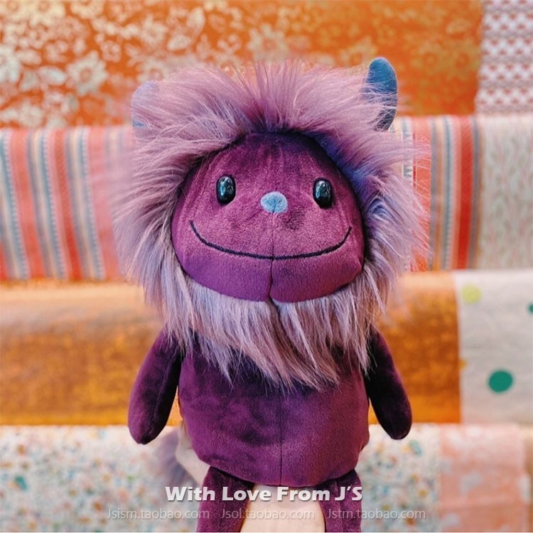 英国科斯莫怪兽毛绒公仔 jellycat Cosmo Monster 炸毛小怪物玩偶 - 图2