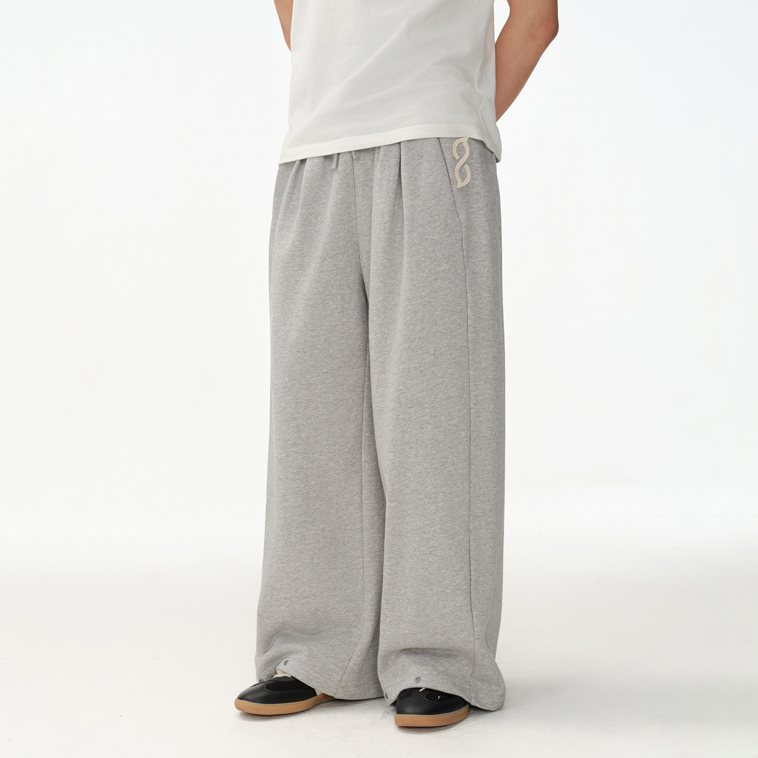 BIPOLAR分割收口卫裤休闲美式运动宽松阔腿街头嘻哈跳舞长裤男女,淘宝优惠券,粉丝福利购,淘宝优惠卷