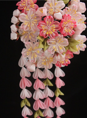 辅匠『樱花』细工和风和服发饰发簪lolita浴衣发夹