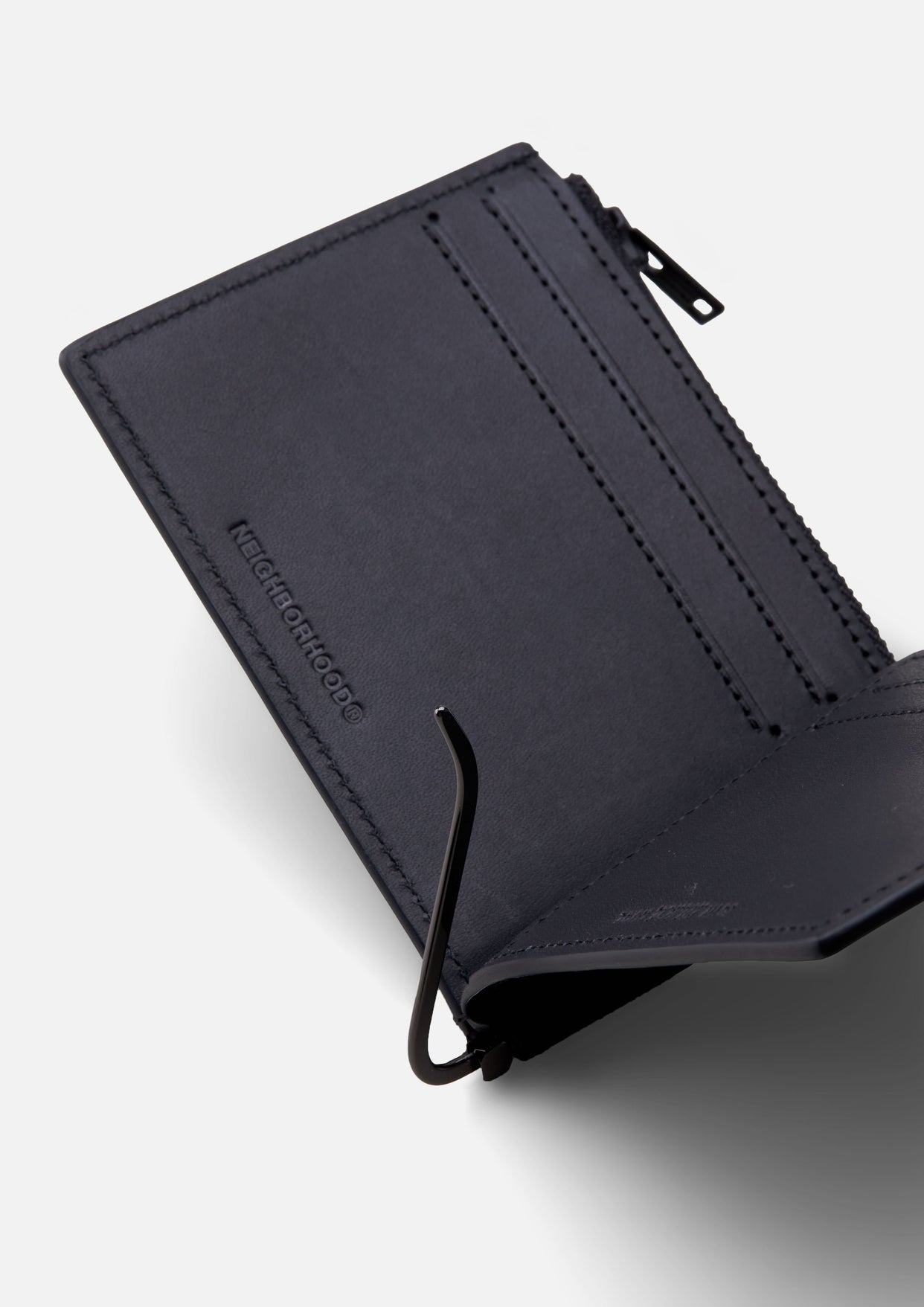 一番 NEIGHBORHOOD PORTER.LEATHER CARD CASE.CL双折牛皮钱包-图1