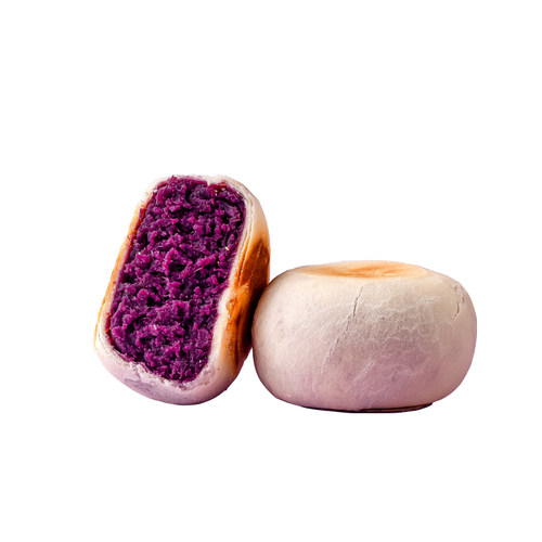 古溪田紫薯芋泥饼无糖精糕点食品孕妇控糖代餐饱腹解馋零食 - 图3