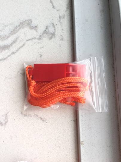 Marine safety life-saving whistle PP plastic field rescue call survival warning whistle playground sports tips