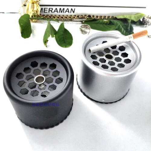 Модная креативная металлическая дорожная пепельница для офиса, простой и элегантный дизайн