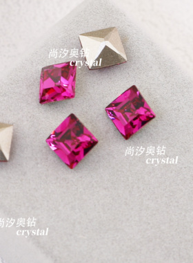 4428正方尖底方形美甲饰品钻