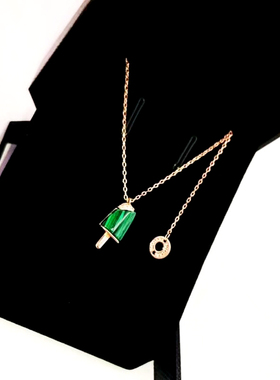 纯银冰激凌抖音同款爱的记忆吊坠