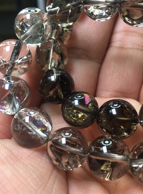 水晶未镶嵌异国情调天然透体