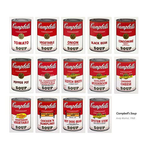 AndyWarhol安迪沃霍尔 金宝汤罐头Campbell‘s Soup全套 波普挂画 - 图3