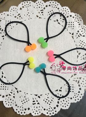甜美风糖果色扎头发韩版橡皮筋