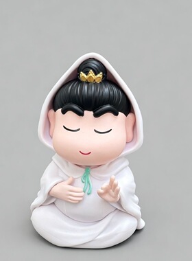佛祖观音小新小神仙车载桌面小摆件汽车中控台装饰品车内饰礼物