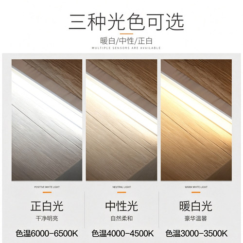 led硬灯条220v展示柜台超薄超亮烟柜橱柜超市货架酒柜灯带长条灯 - 图1