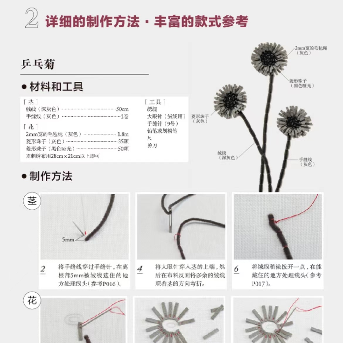 高级定制法式刺绣  反向钩针刺绣针缝刺绣 系统学习法式Luneville制透及Mainteuse刺绣的图书法式反向构针刺绣专业技法 - 图2