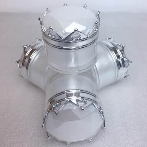 51015g高档分装瓶化妆品小样板护肤品日晚纹绣膏霜塑料包装中药瓶 - 图3