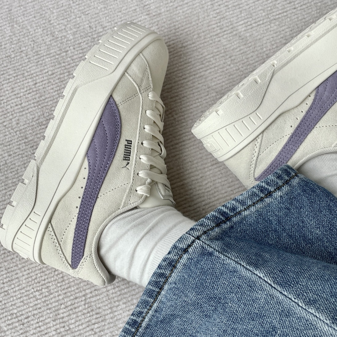 彪马官方奥莱Puma Karmen ll女子翻毛皮松糕鞋厚底增高板鞋397457,淘宝优惠券,粉丝福利购,淘宝优惠卷