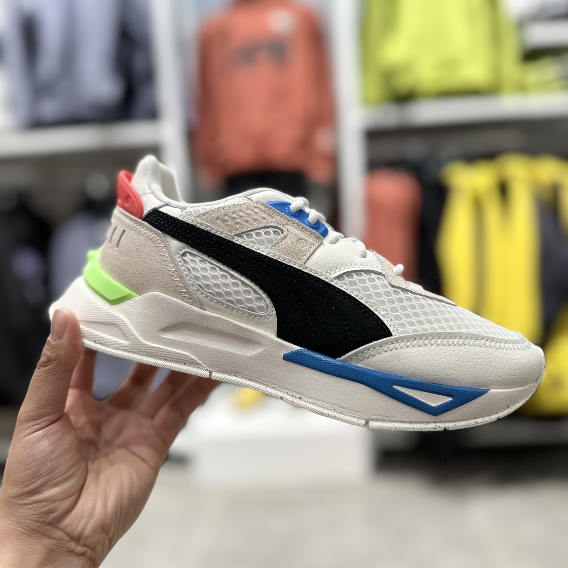 彪马Puma 新款拼色Mirage Sport Re.Gen复古休闲运动鞋 382639 - 图1