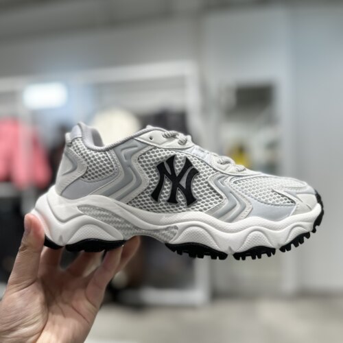 MLB老爹鞋子男女鞋情侣运动休闲厚底增高时尚网面春季新款SHW07 - 图1