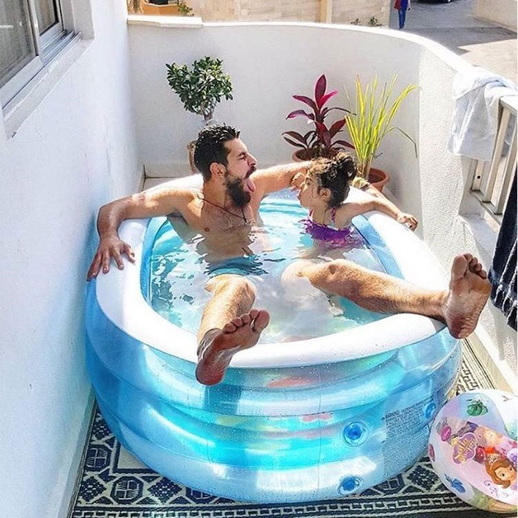 INTEX婴儿充气游泳池家庭超大海洋球池加厚大号戏水池儿童游泳池 - 图0