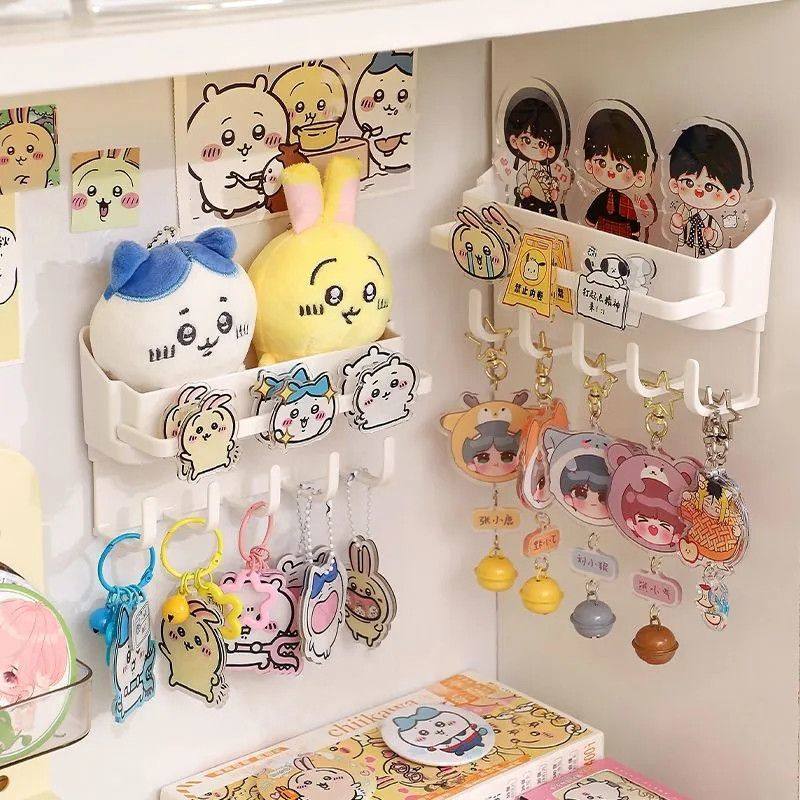 钥匙扣挂件展示架壁挂上墙免打孔挂钩小痛柜谷子置物架吧唧收纳盒,淘宝优惠券,粉丝福利购,淘宝优惠卷