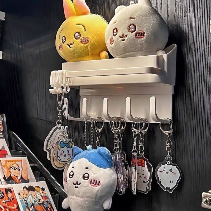 钥匙扣挂件展示架壁挂上墙免打孔挂钩小痛柜谷子置物架吧唧收纳盒,淘宝优惠券,粉丝福利购,淘宝优惠卷