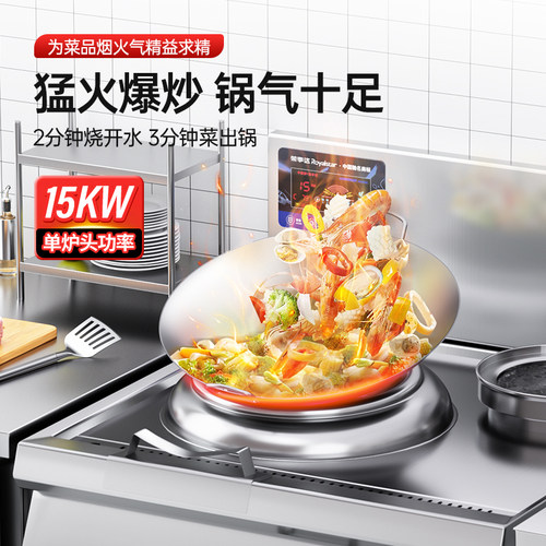 荣事达电磁灶商用大功率15kw电磁炉饭店8000w大锅灶台后厨电炒炉 - 图1