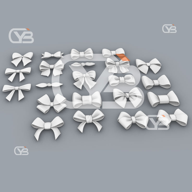 蝴蝶结 服装装饰 饰品 犀牛建模rhino/C4D/3Dmax/maya/obj模型 - 图1