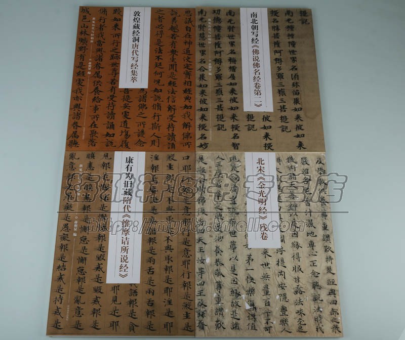 新见历代写经精粹4册金光明经残卷敦煌藏经洞写经康有为藏维摩诘所说经南北朝写经佛说佛名经卷书法碑帖法帖字帖佛教书法经典书籍 - 图0