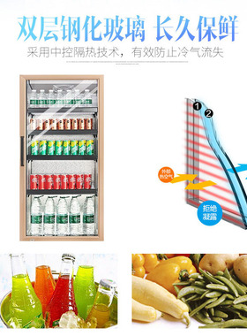 中雪单门展示柜冷藏超市柜饮料柜