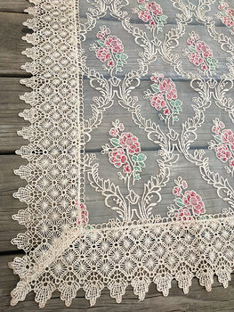 ເອີຣົບ lace embroidery gauze tablecloth ຕາຕະລາງກາເຟປົກຫຸ້ມຂອງຕູ້ເຢັນເຄື່ອງຊັກຜ້າໂທລະທັດ bedside ຕາຕະລາງ piano ການປົກຫຸ້ມຂອງຝຸ່ນ