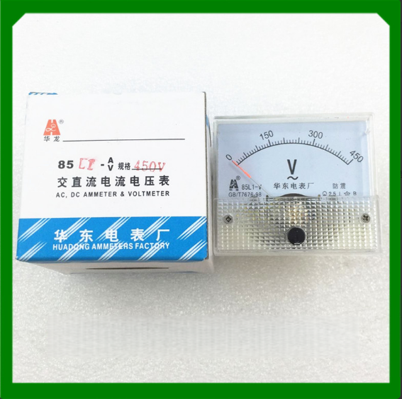 华东电压表85L1-V 450V 85L1-A 10/20/30/50/200 85C1-1A 电流表 - 图3