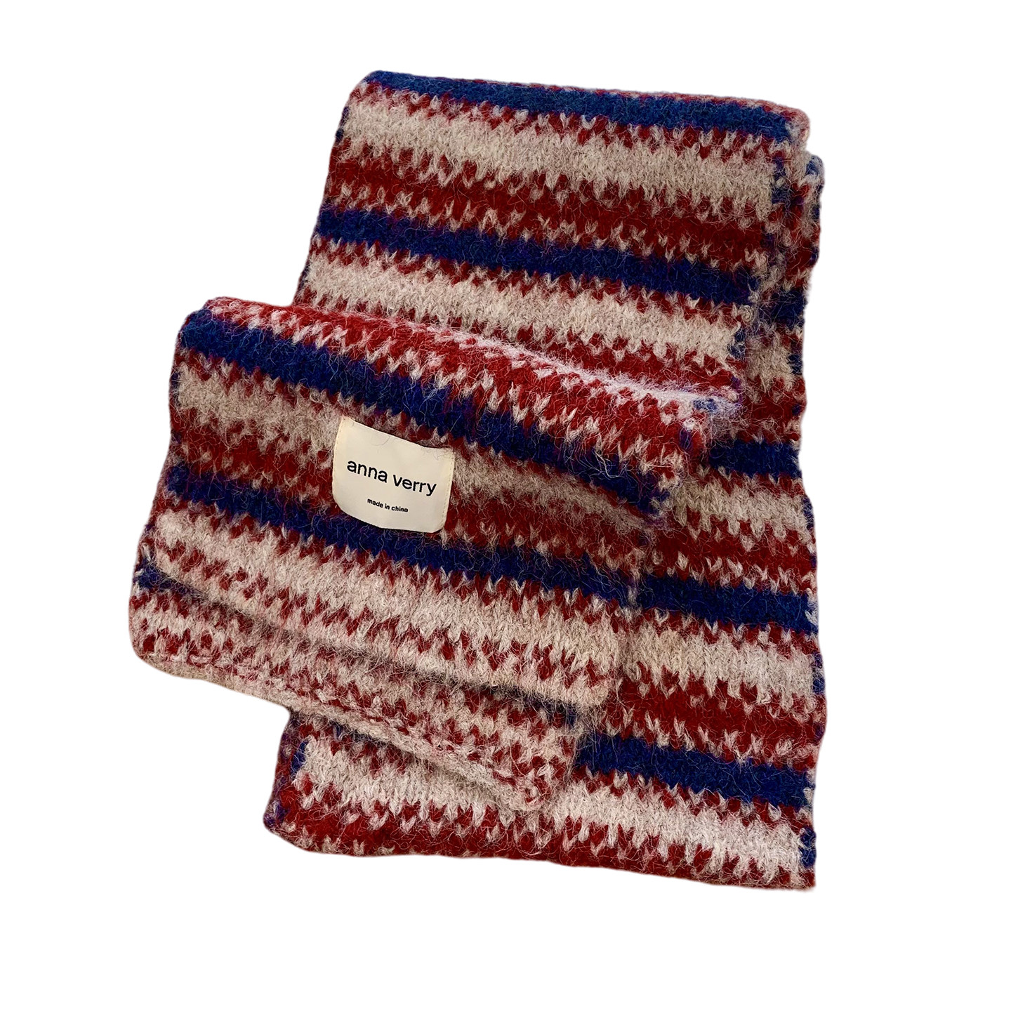 2025新款秋冬季针织条纹围巾女高级氛围感保暖防寒装饰百搭围脖