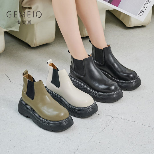 戈美其合集靴子马丁靴长筒靴及踝靴短靴不过膝长筒靴子女单里加绒