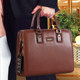 One-shoulder LOKANF handbag genuine leather business business