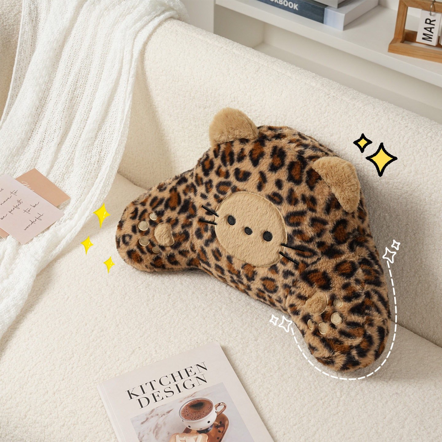 跨境豹纹沙发抱枕毛绒冬季保暖卧室靠枕茶几飘窗靠垫房间装饰腰枕,淘宝优惠券,粉丝福利购,淘宝优惠卷