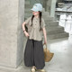 Girls shirt wide-leg pants suit