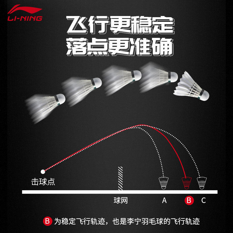 正品李宁羽毛球训练球比赛鸭鹅毛球 大成运动户外羽毛球