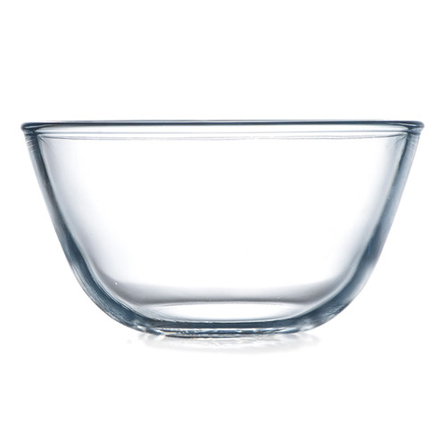 家用玻璃碗耐高温沙拉碗汤碗微波炉专用大碗打蛋烘焙碗餐具玻璃盆-图0