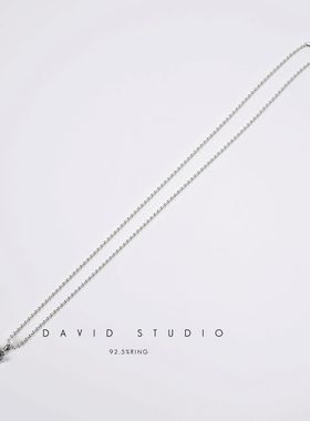 davidstudio925纯银吊坠项链