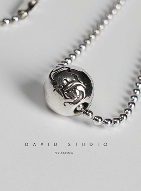 davidS925纯银纯银圆珠链