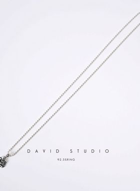 davidstudio925纯银吊坠项链