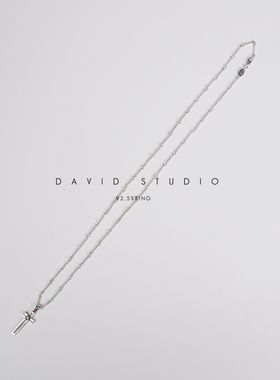 davids925纯银miniins刻字项链