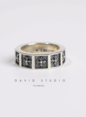 david全手工925纯银ins情侣戒指