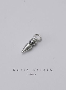 davidstudio纯银925吊坠子弹头