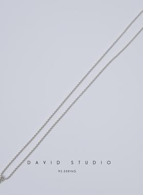davidstudio925纯银圆珠链吊坠