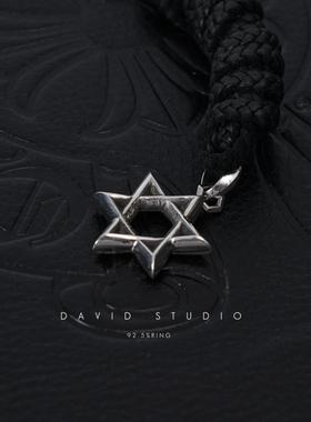 davidstudio925纯银中号皮绳